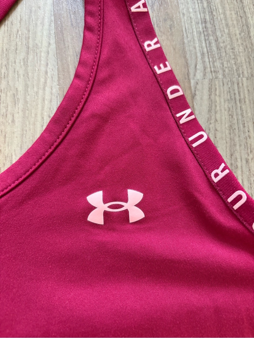 Under Armour Women's Raspberry Pink Racerback Tank - Picture 5 of 5